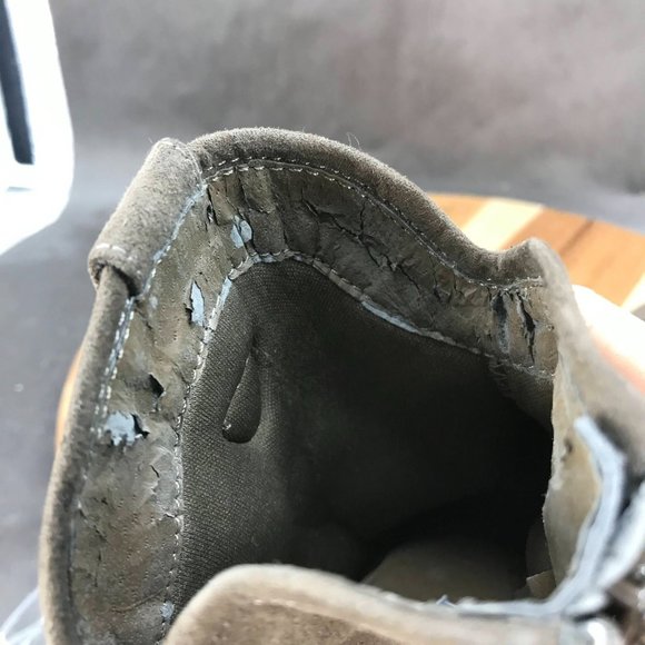 Esprit Brown Faux Suede Pull On Block Heel Western Boots Womens Size 6 - Picture 6 of 10